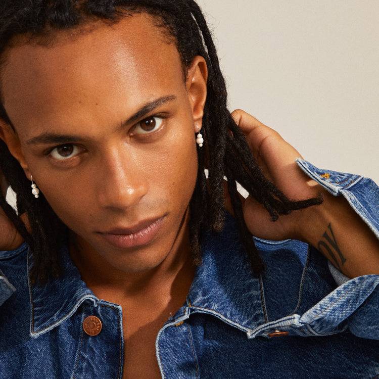 Pilgrim ELBERTA Perlen-Ohrringe, Versilbert