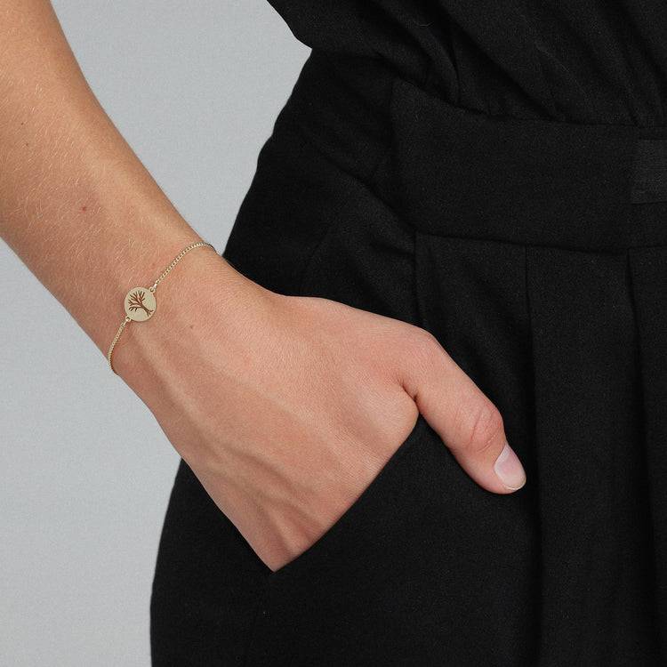 Pilgrim ELIN Recyceltes Münzarmband, Vergoldet