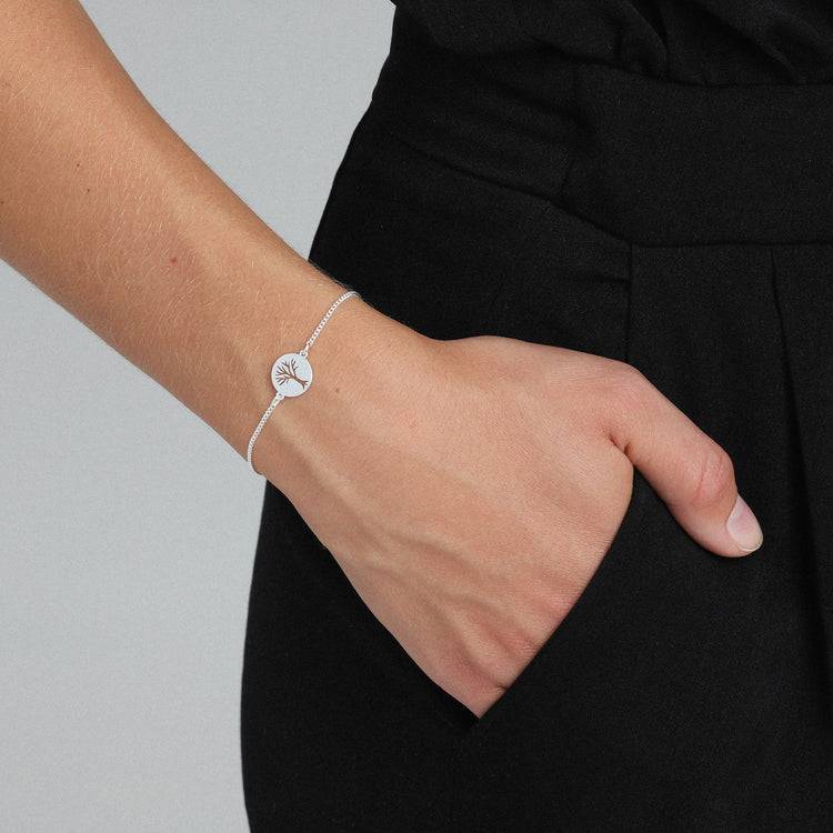 Pilgrim ELIN Recyceltes Münzarmband, Versilbert