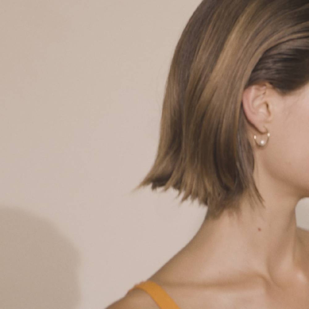 Pilgrim ELINE Recycelte Perlen-Creolen, Vergoldet