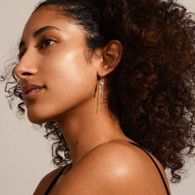 Pilgrim EMILIE Kettenohrringe, Versilbert