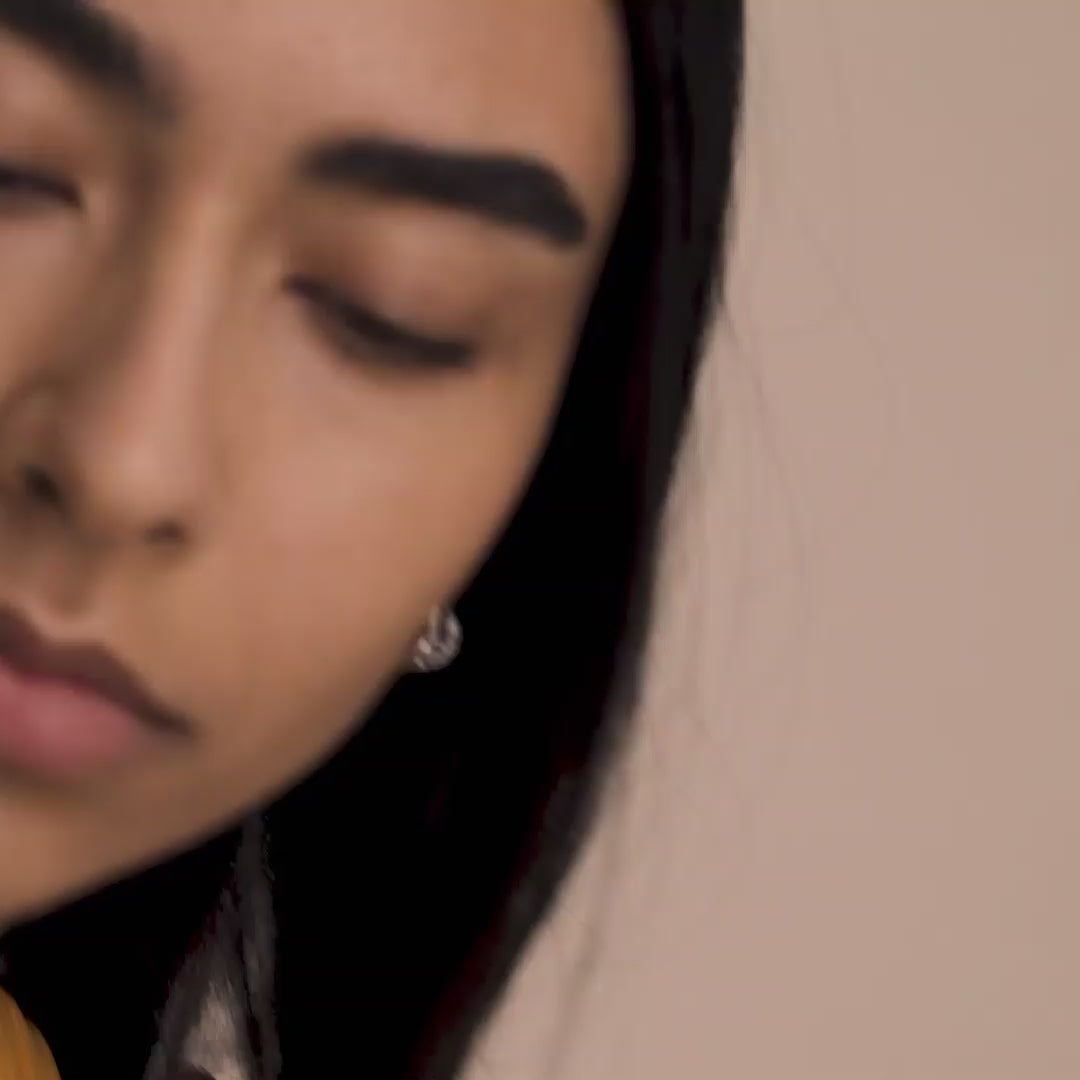 Pilgrim ESTER Recycelte Kristall-Creolen, Vergoldet