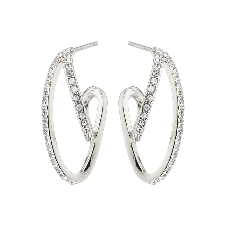 Pilgrim ETTY Kristallohrringe, versilbert