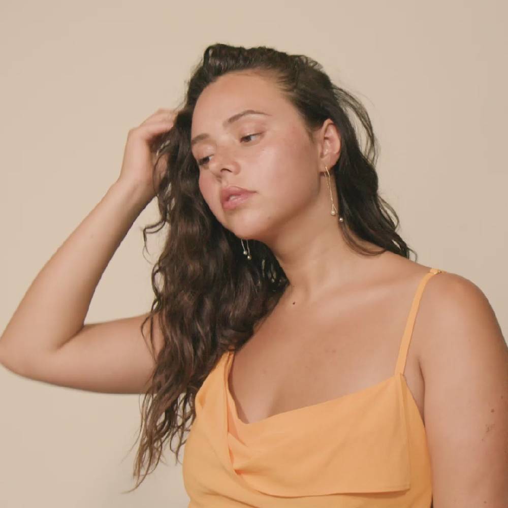 Pilgrim EUONIA Perl-Kettchenohrringe, Vergoldet