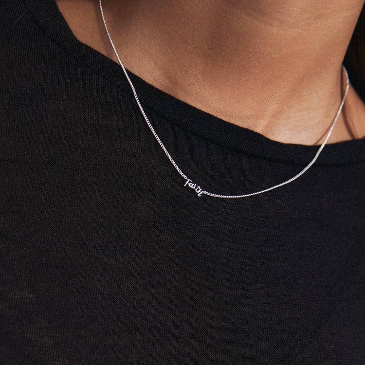 Pilgrim FAITH Recycelte Halskette Versilbert