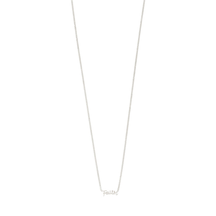 Pilgrim FAITH recycelte Halskette versilbert