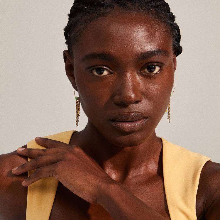 Pilgrim FIORELLA Mehrfarbige Creolen, Vergoldet