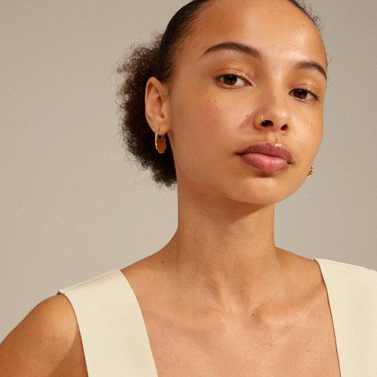 Pilgrim FLOW Recycelte Creolen Vergoldet