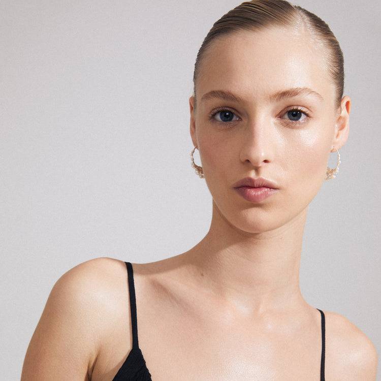 Pilgrim FOCUS Recycelte Creolen Versilbert