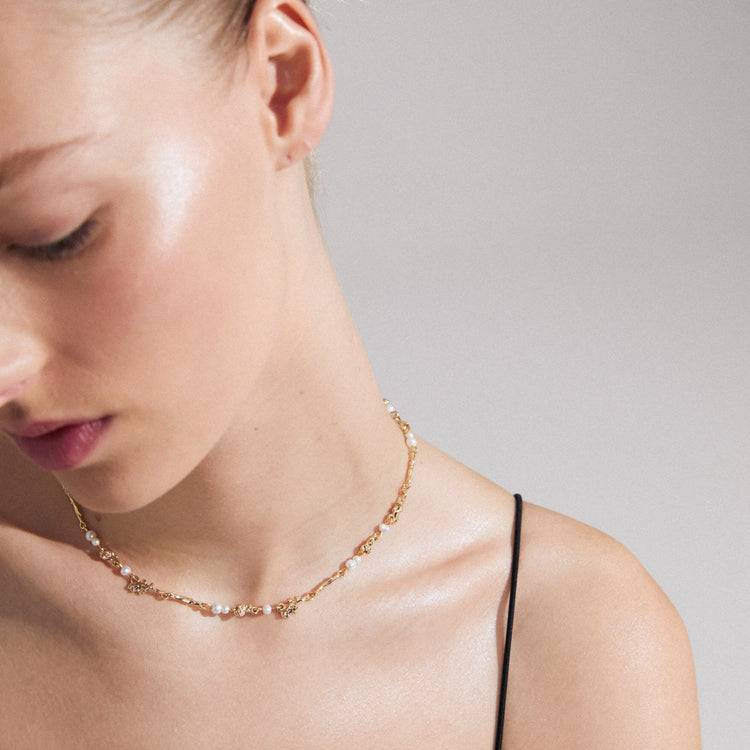 Pilgrim FOCUS Recycelte Halskette Vergoldet