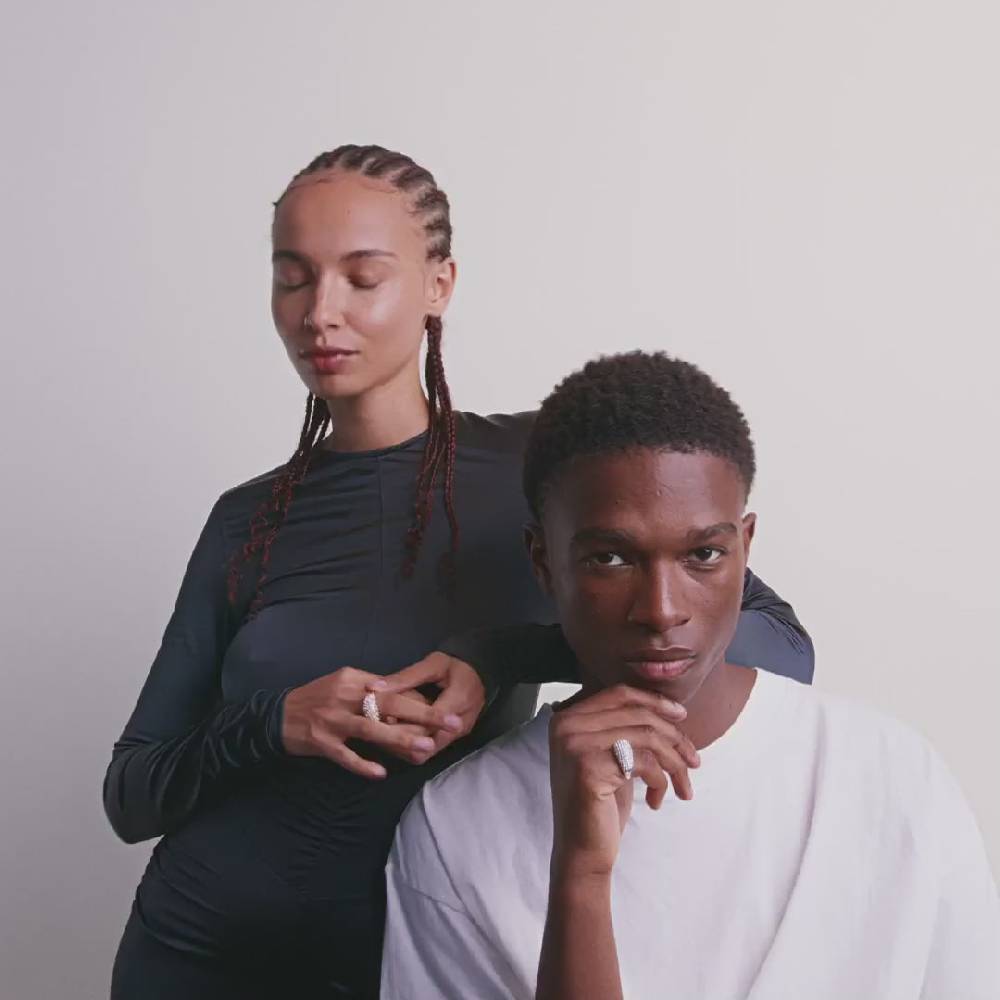 Pilgrim FOCUS Recycelte Kristall Ring Vergoldet