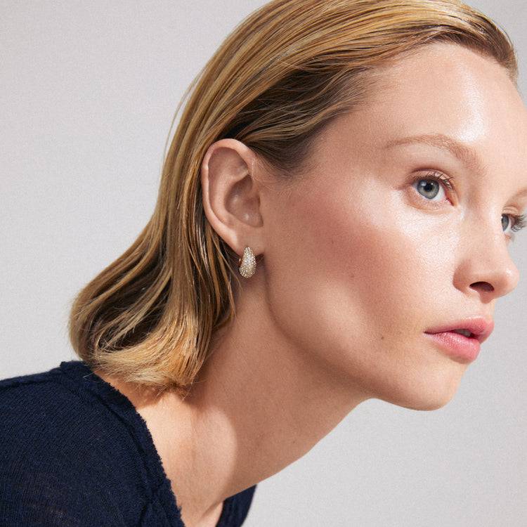 Pilgrim FOCUS Recycelte Kristallohrringe Vergoldet