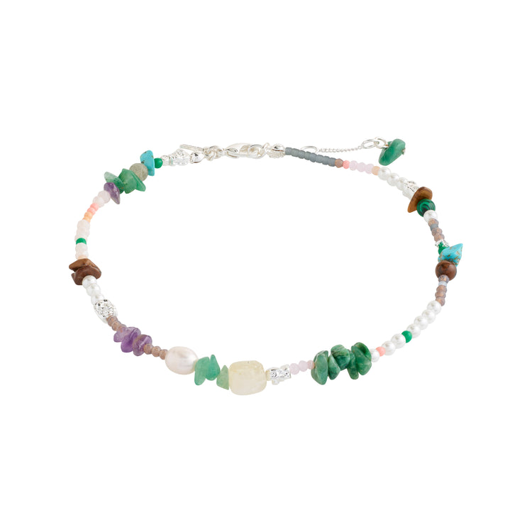 Pilgrim FORCE Fußkettchen Mehrfarbig/Versilbert