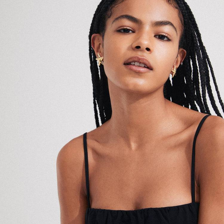 Pilgrim FORCE Recycelte Ohrringe, Vergoldet