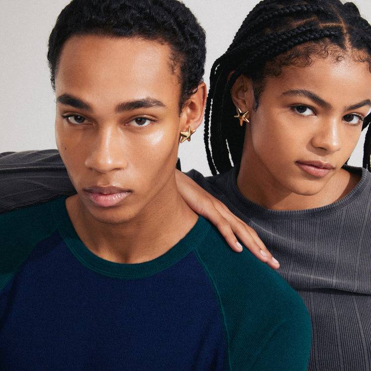 Pilgrim FORCE Recycelte Ohrringe, Vergoldet