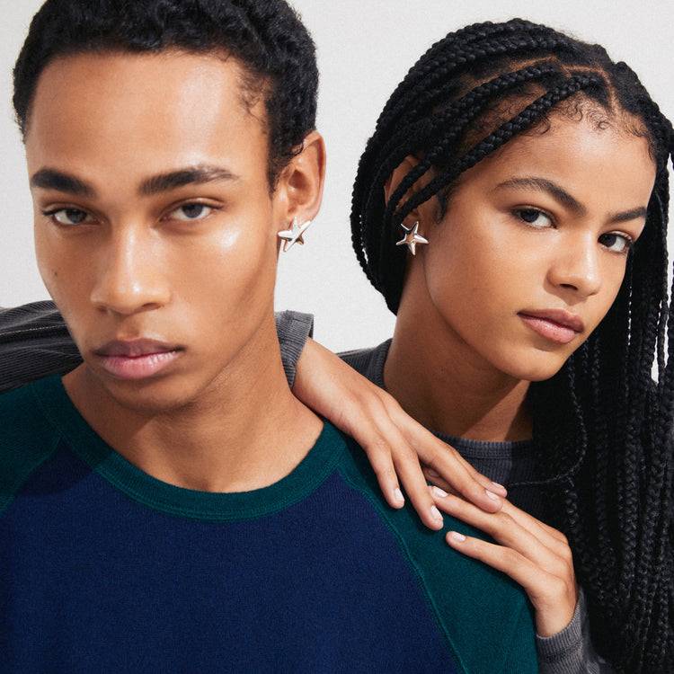 Pilgrim FORCE Recycelte Ohrringe Versilbert