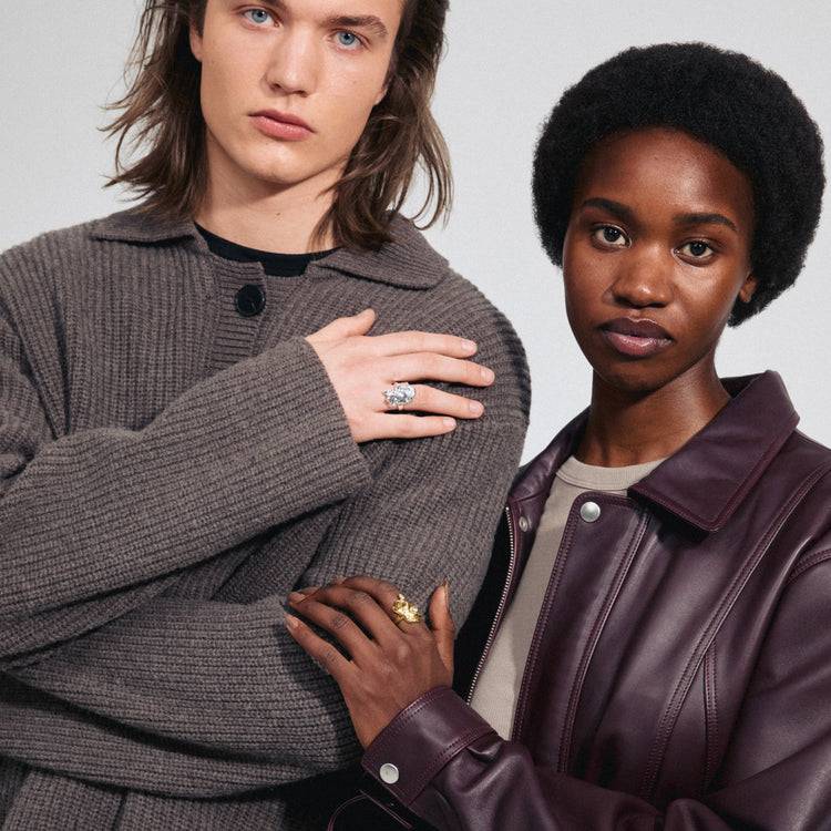 Pilgrim GIA Recycelter Kristall Ring Vergoldet