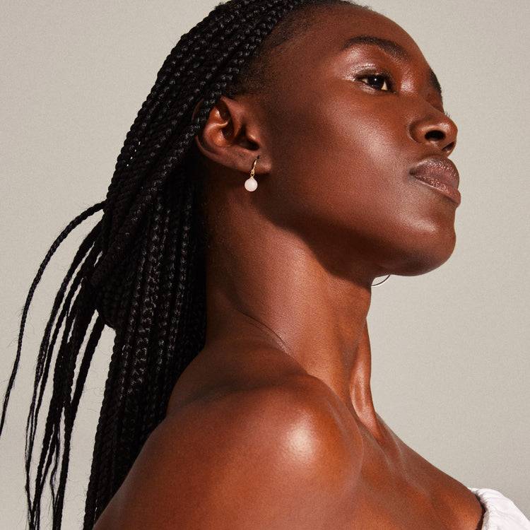 Pilgrim GOLDIE Rosa Ohrringe Vergoldet