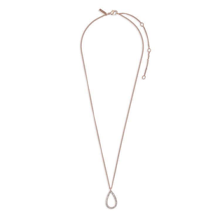 Pilgrim Halskette : Delia : Rosévergoldet : Kristall