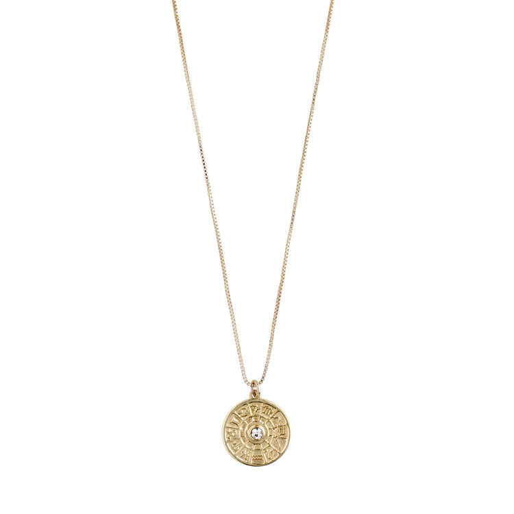 Pilgrim Halskette : Fia : Vergoldet : Kristall