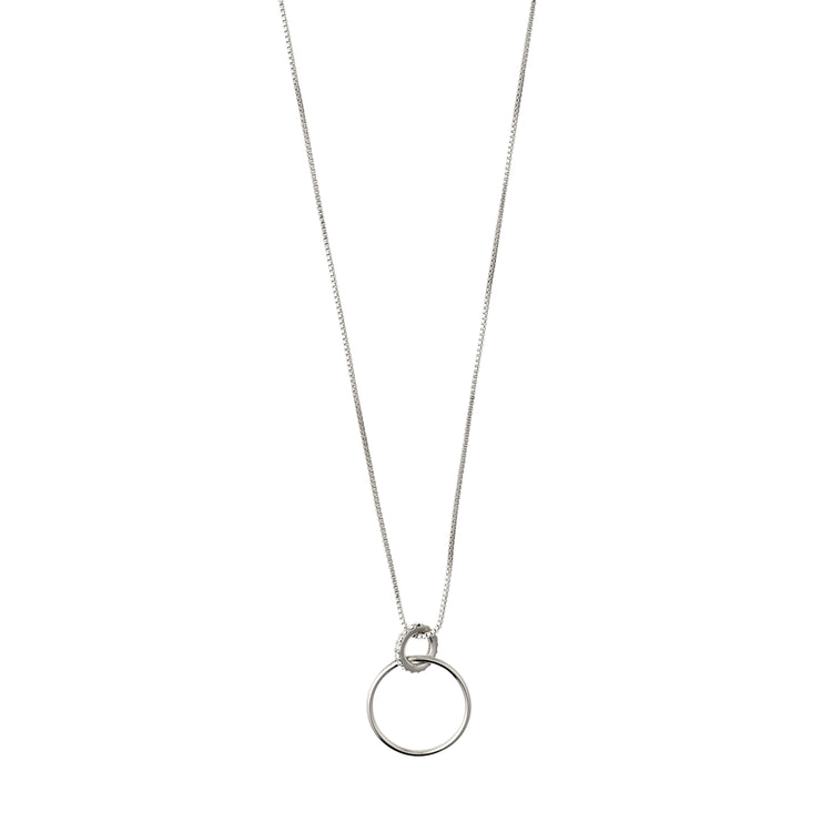 Pilgrim Halskette : Fire : Versilbert : Kristall