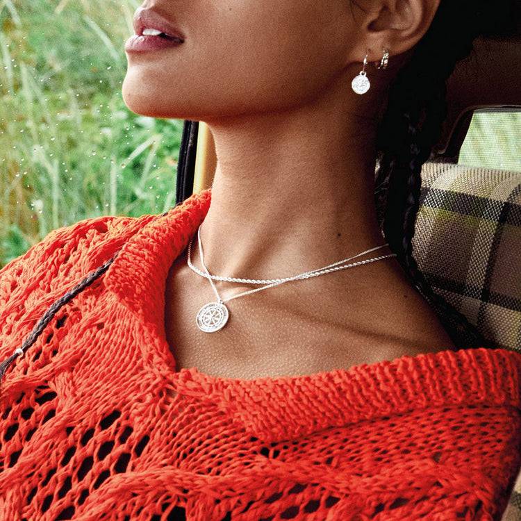 Pilgrim Halskette : Gerda : Versilbert : Kristall