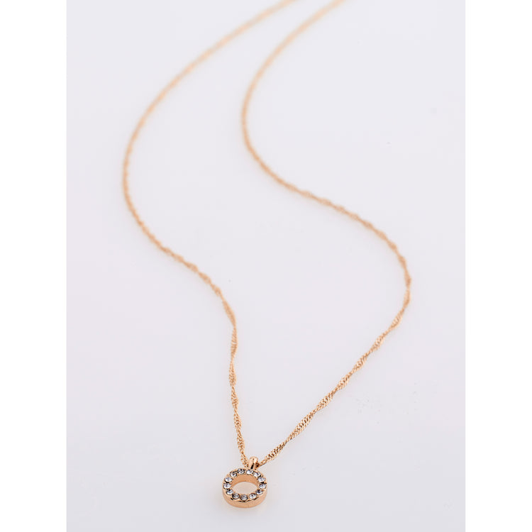 Pilgrim Halskette : Tessa : Rosévergoldet : Kristall