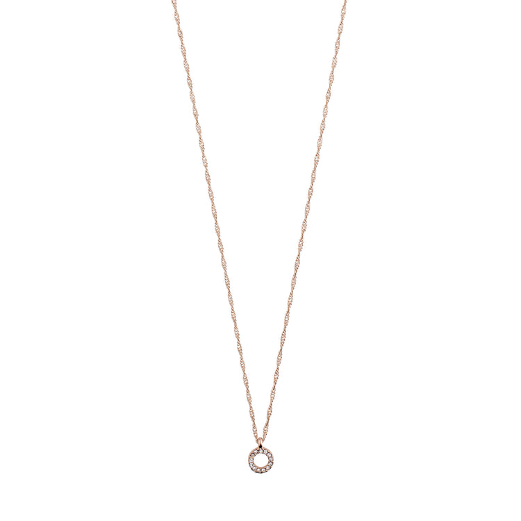 Pilgrim Halskette : Tessa : Rosévergoldet : Kristall