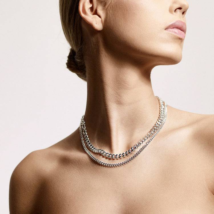 Pilgrim Halskette : Water : Versilbert