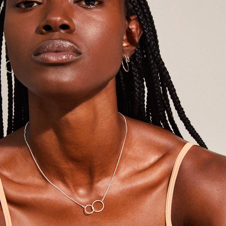 Pilgrim HARPER Recycelte Halskette, Versilbert