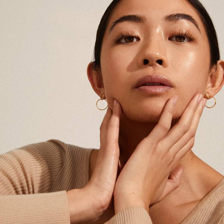 Pilgrim HARPER Recycelte Ohrringe, Vergoldet