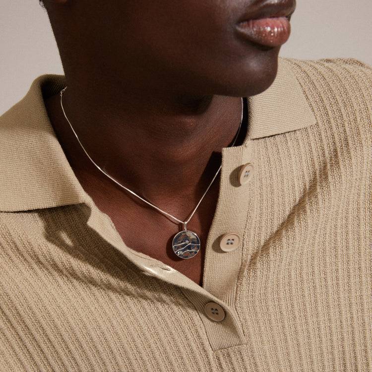 Pilgrim HEAT Recycelte Coin-Halskette Versilbert