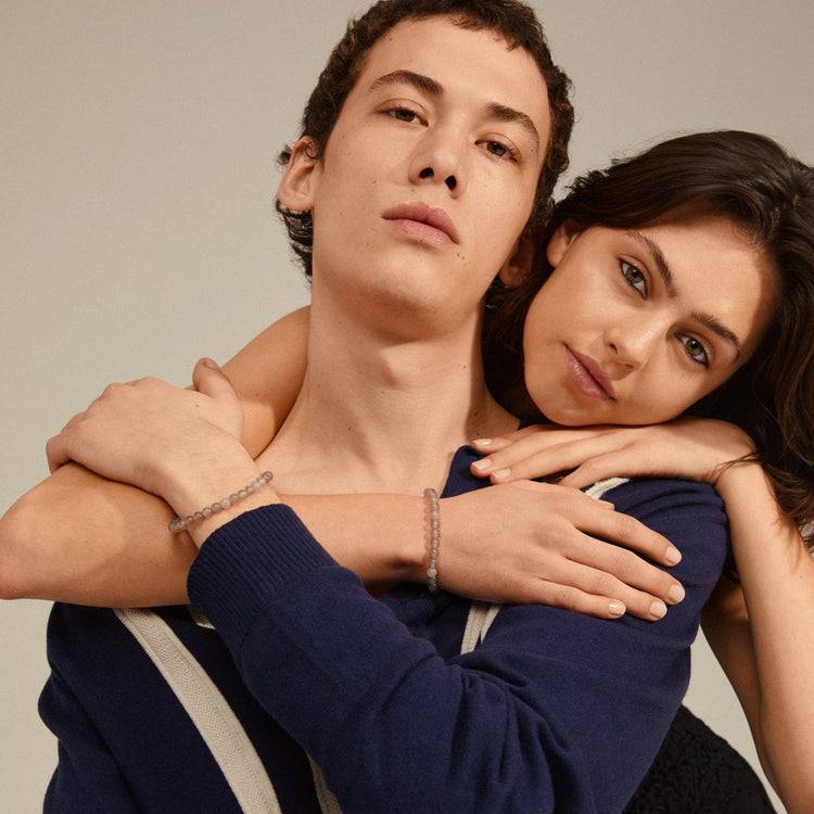 Pilgrim HEILSTEINE Armband Mit Grauem Achat