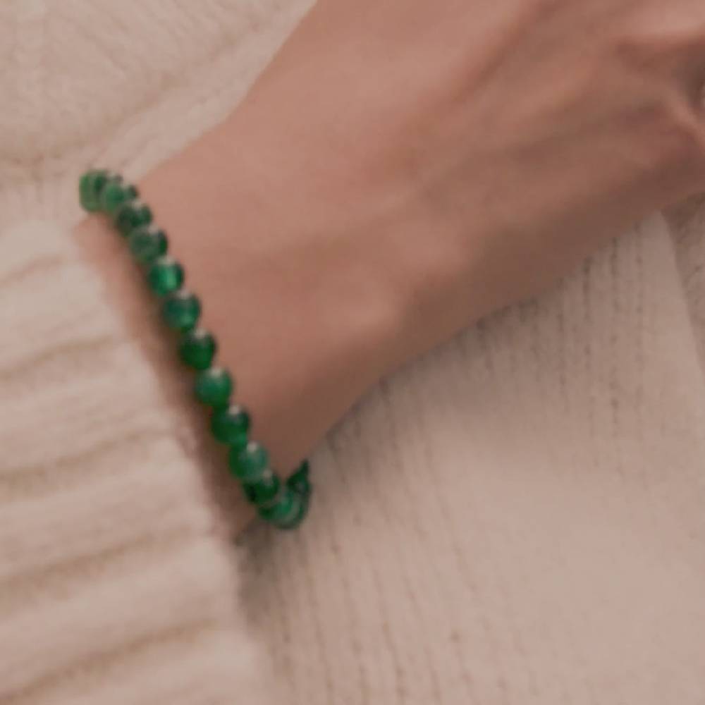 Pilgrim HEILSTEINE Armband Mit Grünem Achat