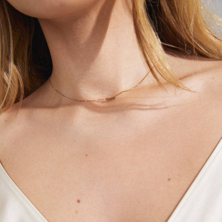 Pilgrim HOPE Recycelte Halskette Vergoldet