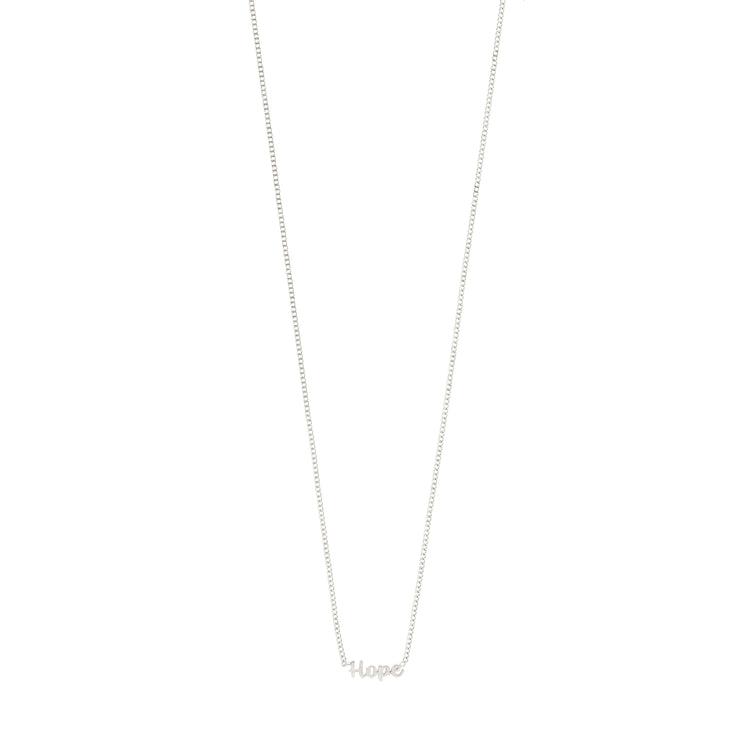 Pilgrim HOPE recycelte Halskette versilbert