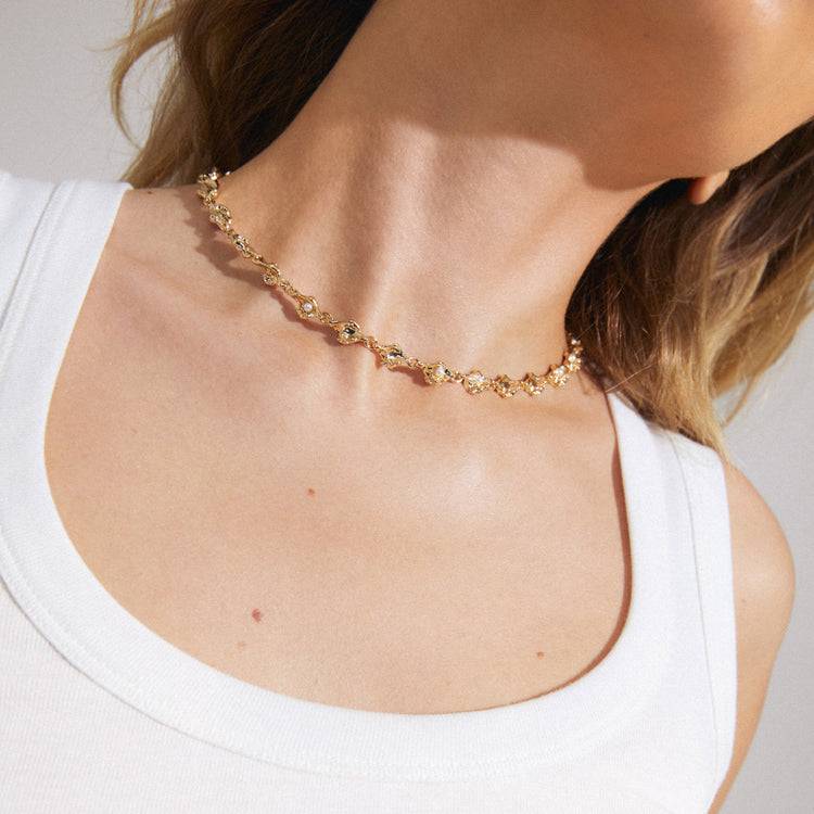 Pilgrim INAYA Recycelte Halskette Vergoldet