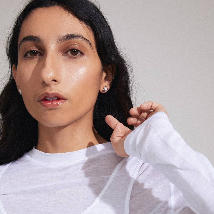 Pilgrim INAYA Recycelte Ohrringe Versilbert