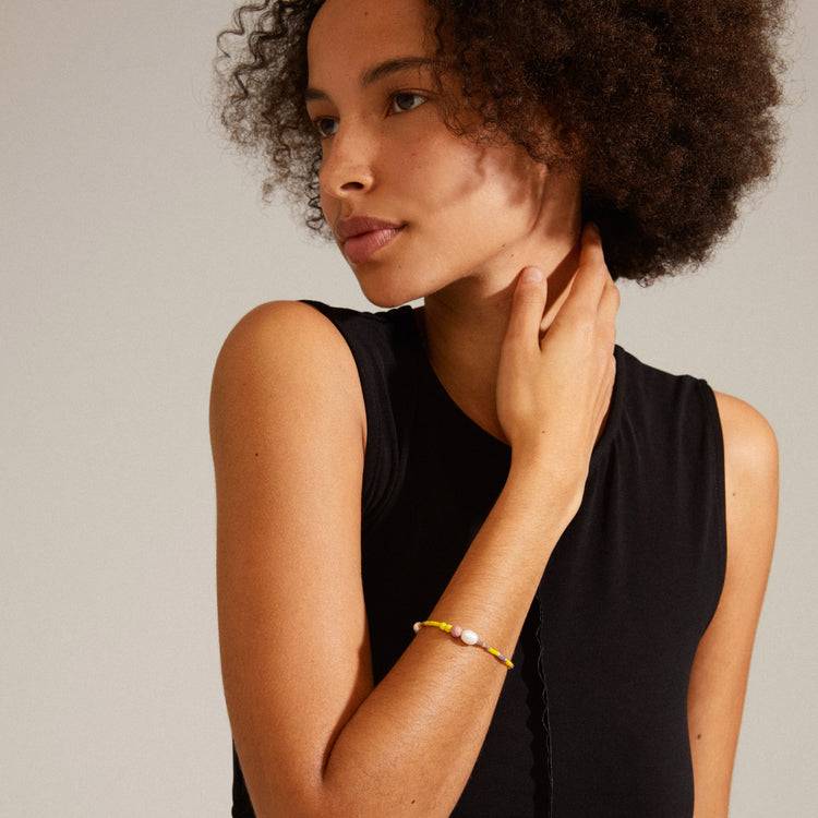 Pilgrim INDIANA Armband Gelb