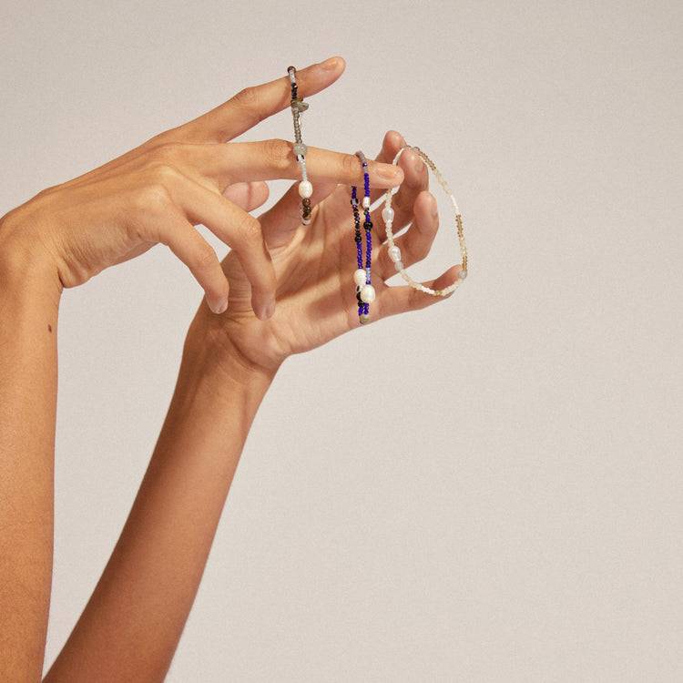 Pilgrim INDIANA Armband Grau