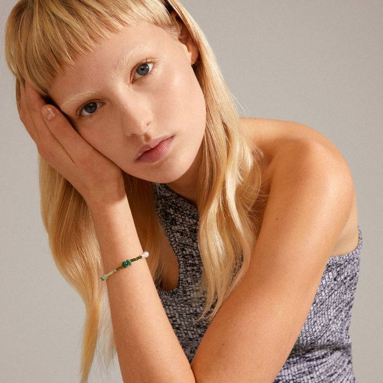 Pilgrim INDIANA Armband Grün