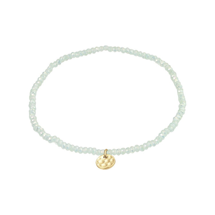 Pilgrim INDIE Armband, Grün, vergoldet