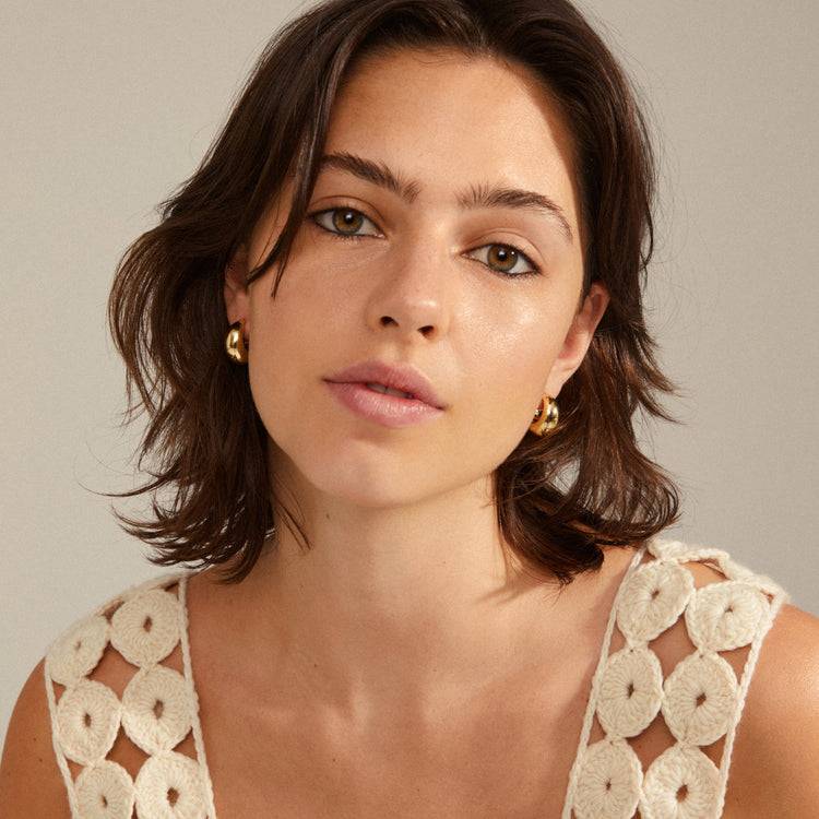 Pilgrim IOANNA Recycelte Chunky Creolen Vergoldet