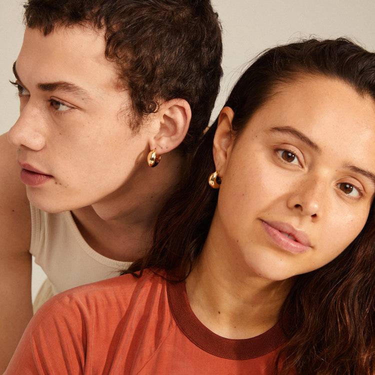 Pilgrim IOANNA Recycelte Chunky Creolen Vergoldet