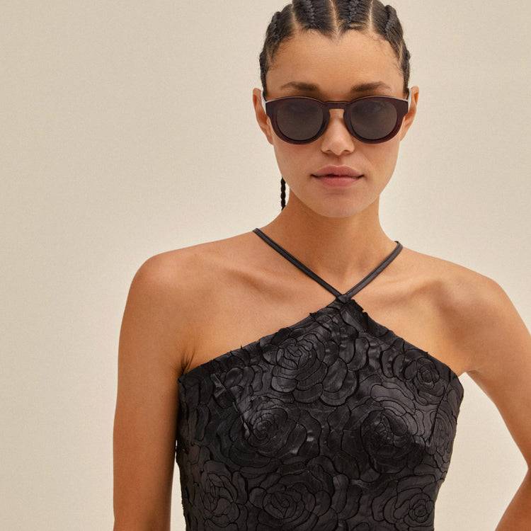 Pilgrim JANICA Recycelte Sonnenbrille Dunkelbraun