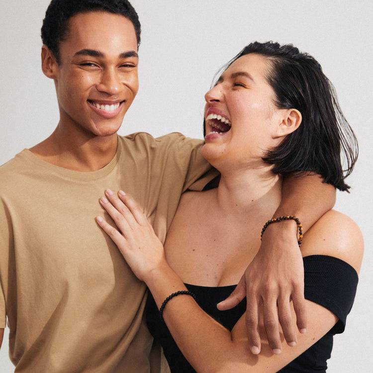 Pilgrim JOE Armband, Schwarzer Achat