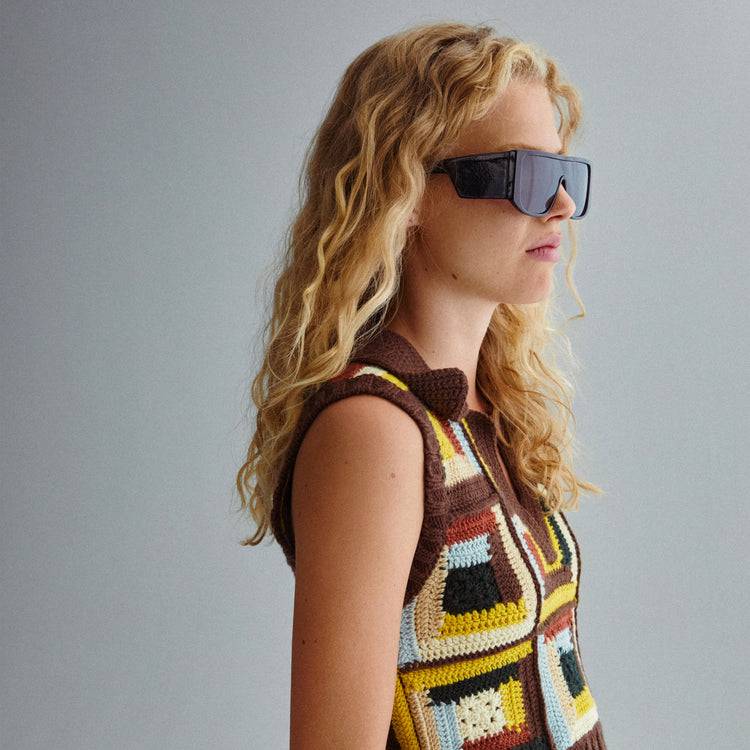 Pilgrim JOHARI Recycelte Sonnenbrille Schwarz