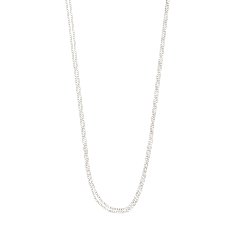 Pilgrim JOJO Recycelte 2-in-1-Halskette, Versilbert