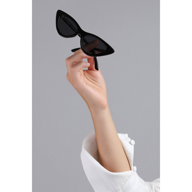 Pilgrim JOSELINE Cat-Eye-Sonnenbrille Schwarz