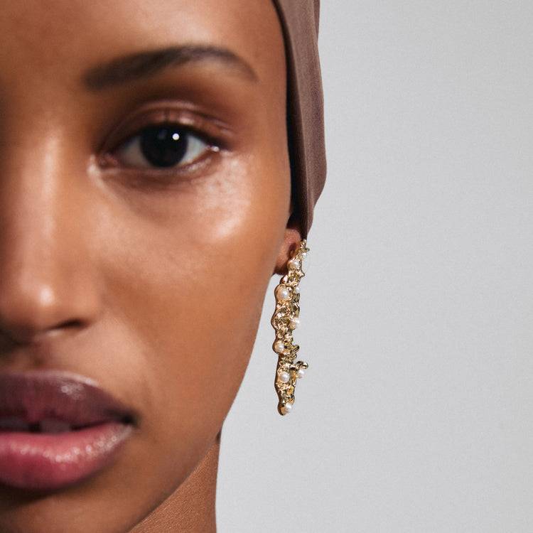 Pilgrim JUDE Recycelte Ohrringe Vergoldet